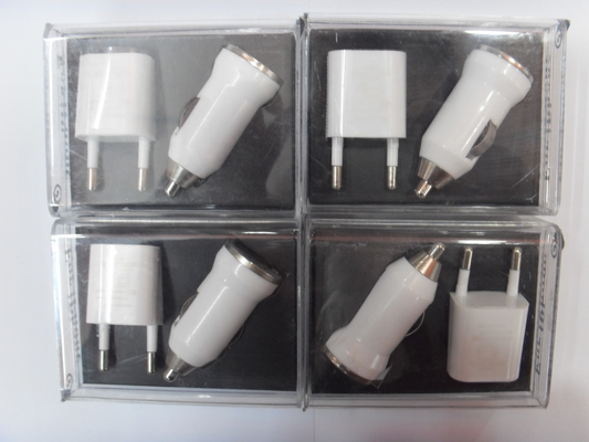 Mini 3 in 1 5V-1A Output energi menyimpan Handphone Apple iPhone alat pengisi ulang mobil