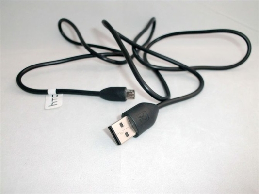 Black HTC terlihat cahaya Mini USB kabel Data dengan kualitas baik